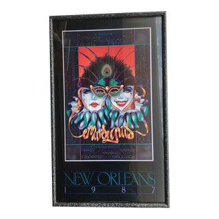 1987 Mardi Gras Poster For Sale