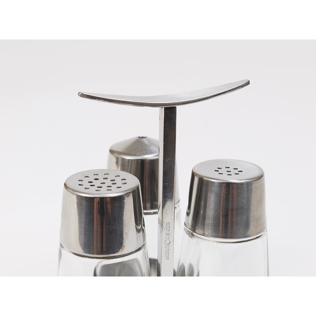 Salt and Pepper Menage Condiment Set by Marianne Dezel for Berndorf, 1960s For Sale - Image 15 of 16