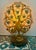 VIntage Art Deco Crystal and Brass Czechoslovakian Beaded Peacock Lamp For Sale - Image 14 of 14