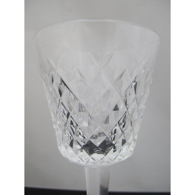 Lovely Waterford cut crystal wine glass in Alana pattern. Each measures 5 3/4" x 3" at mouth Excellent condition, no...