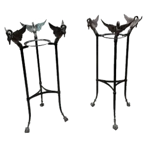 Pair of Late 20th Century Empire Style Plant Stands