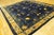 Blue Ivory Beige Cream White 1920s Hand Knotted Pile Rectangle Wool Antique Rug, Circa Date: 1920s. This magnificent...