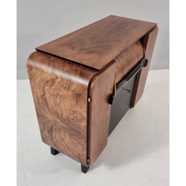 1940s Art Deco Bar Cabinet by Jindrich Halabala for Up Závody, 1940s For Sale - Image 5 of 15