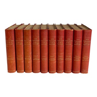 1899 Complete Set of Six Thousand Years of History Book Collection For Sale