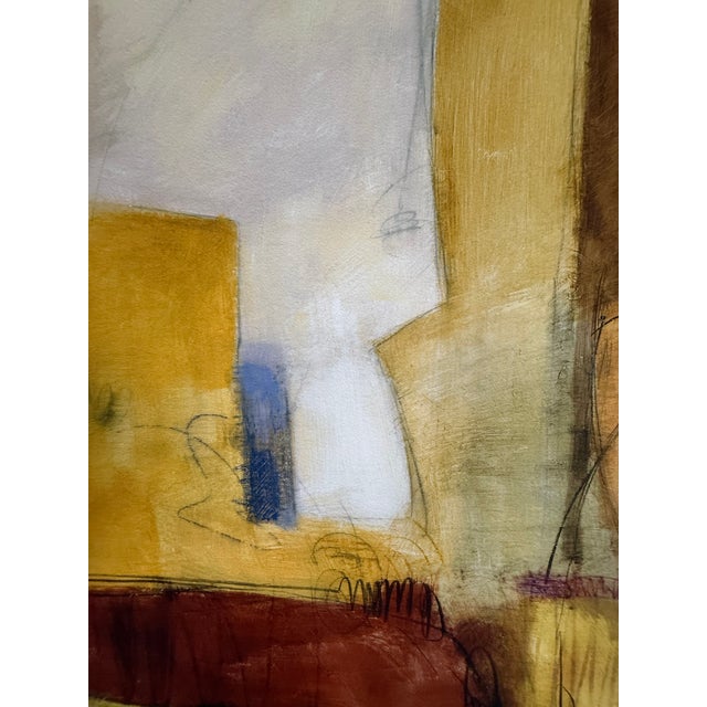 2003, Untitled, Abstract Expressionist, Warm Earthy Palette, Iris Giclee on Somerset Textured Fine Art Paper, Framed and Matted, Artist Ursula Brenner For Sale - Image 10 of 10