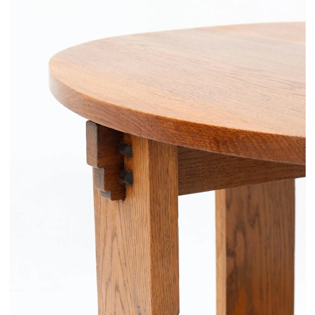 Oak Art Deco Coffee Table by J.C. Le Cointre Den Haag, 1920 For Sale - Image 6 of 12