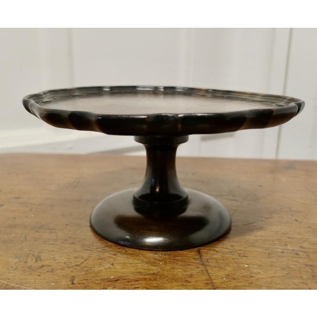 Art Deco Oak Lazy Susan Tazza For Sale - Image 5 of 6