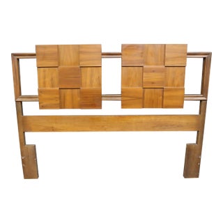Mid-Century Modern Queen Headboard by Lane Furniture For Sale