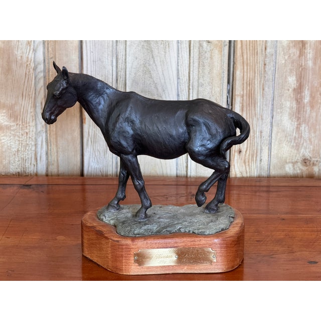 Traditional Mid 20th Century "Cody" Bronze Horse Sculpture by Tara Brice For Sale - Image 3 of 7