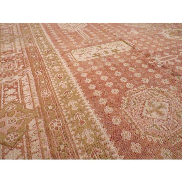 Rustic Galerie Shabab Collection Mid-20th Century Turkish Oushak Large Carpet For Sale - Image 3 of 7