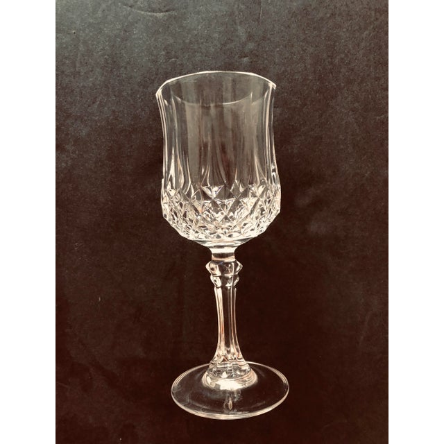 Vintage set of 3 Cut Crystal Wine Glasses, No makers mark, Knowing to be Made in France, They are in Excellent condition....
