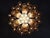 Vintage Italian Murano Chandelier with 36 Lattimo Amber Glass Petals, 1990s For Sale - Image 10 of 17