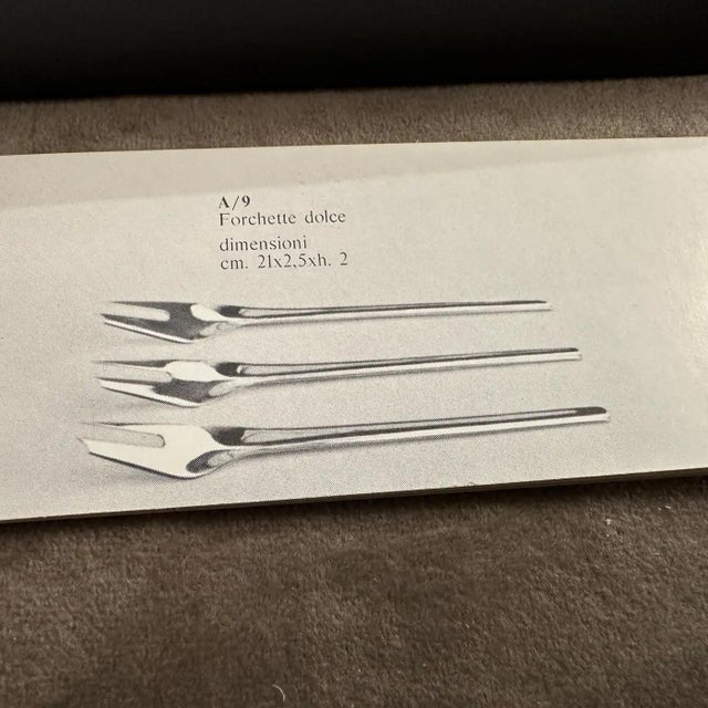 Sabattini Argenteria 1990s Set of Two Minimalist Silverware Designed by Lino Sabattini For Sale - Image 4 of 10