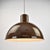 Mid 20th Century Midi Bunker Fog & Mørup Pendant Light by Jo Hammerborg in Chocolate Brown For Sale - Image 16 of 17