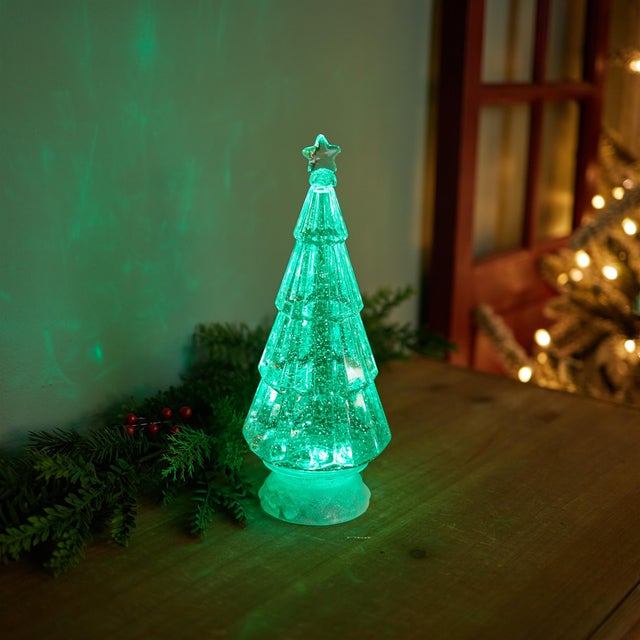 2020s Green LED Christmas Tree 12"H For Sale - Image 5 of 6