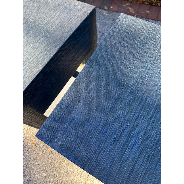 Pair of Serena and Lily Blake 1-Drawer Nightstands in Blue For Sale - Image 10 of 18