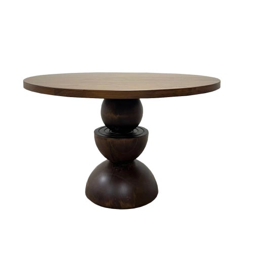 Solid Beech Tree Round Dining Table For Sale