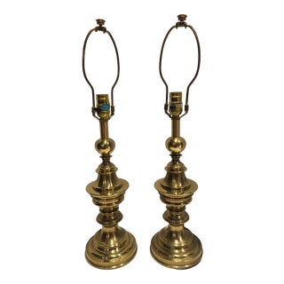 Stiffel Brass Vintage Table Lamps - a Pair For Sale