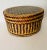 American Folk Art Antique Woven Straw Box Geometric Dedign For Sale In Miami - Image 6 of 6