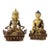 Two Bronze Buddhas: Medicine Buddha & Aparmita Buddha of Infinite Life C1920 For Sale