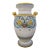 Gialletti Deruta Italian Majolica Pottery Brightly Hand Painted & Gold Urn Vase For Sale