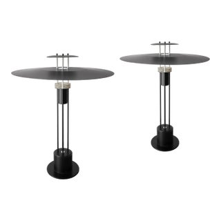 Space Age 3-Line Series Table Lamps by Frandsen - A Pair For Sale