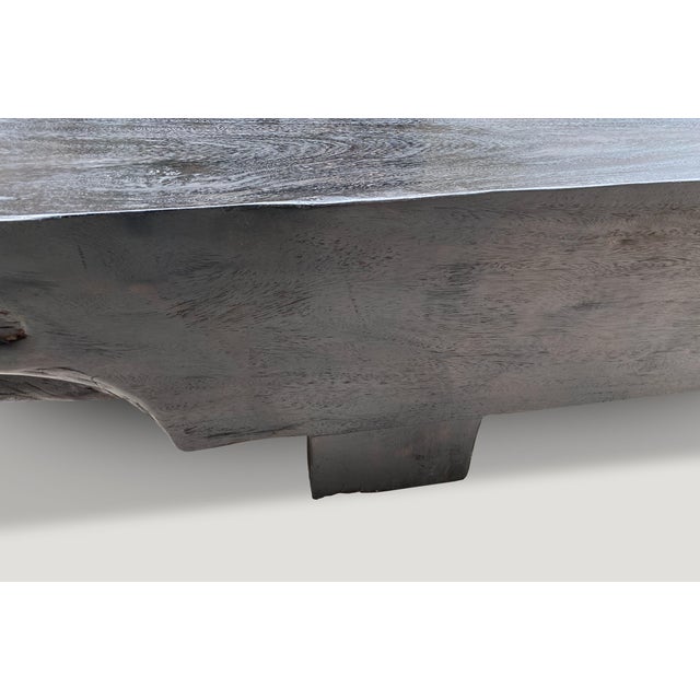 Andrianna Shamaris Charred Log Bench For Sale - Image 13 of 18