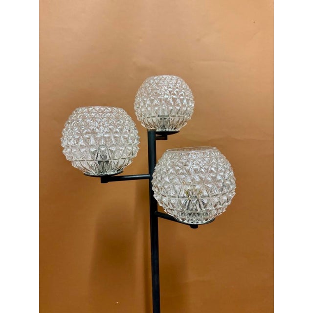 Black Floor Lamp from Maison Lunel, France, 1950 For Sale - Image 8 of 12