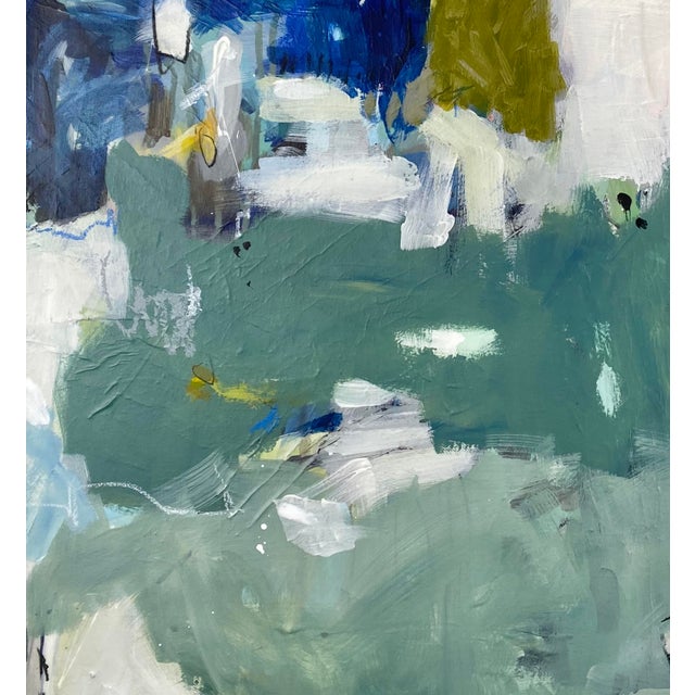 "Beginners Guide to Telepathy" - Abstract Mixed Media Painting by Gina Cochran For Sale - Image 6 of 7