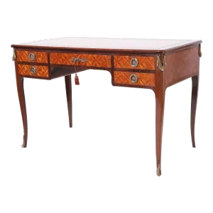 Antique French Louis XV Style Leather Top Desk