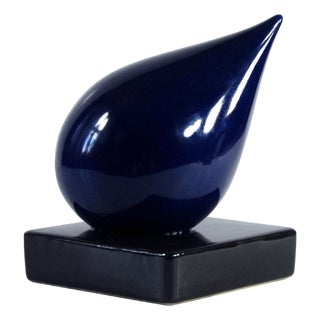 Vintage Decorative Glazed Ceramic Figurine For Sale