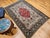 Vintage Persian Qum Area Rug, Hand-Knotted Wool & Silk, Floral Medallion Pattern, 5x7, Ivory & Red For Sale - Image 11 of 18