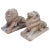 19th Century Hand Carved Brownstone Garden Lions Statues - A Pair For Sale - Image 11 of 11