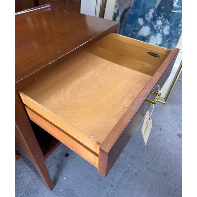 Brown 1960s Heywood Wakefield Contessa Series Mid-Century Night Stand For Sale - Image 8 of 10