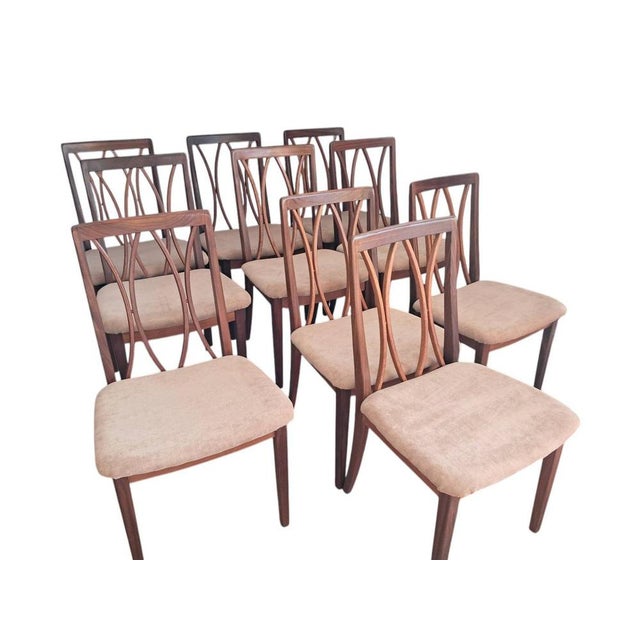 Vintage Dining Chairs in Teak from G-Plan, 1960s, Set of 10 For Sale - Image 4 of 18