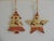Vintage Country Style Enameled Christmas Tree Ornaments - Set of 2 For Sale - Image 4 of 5