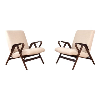 Mid-Century Lounge Chairs by František Jirák for Tatra, 1960s, Set of 2 For Sale