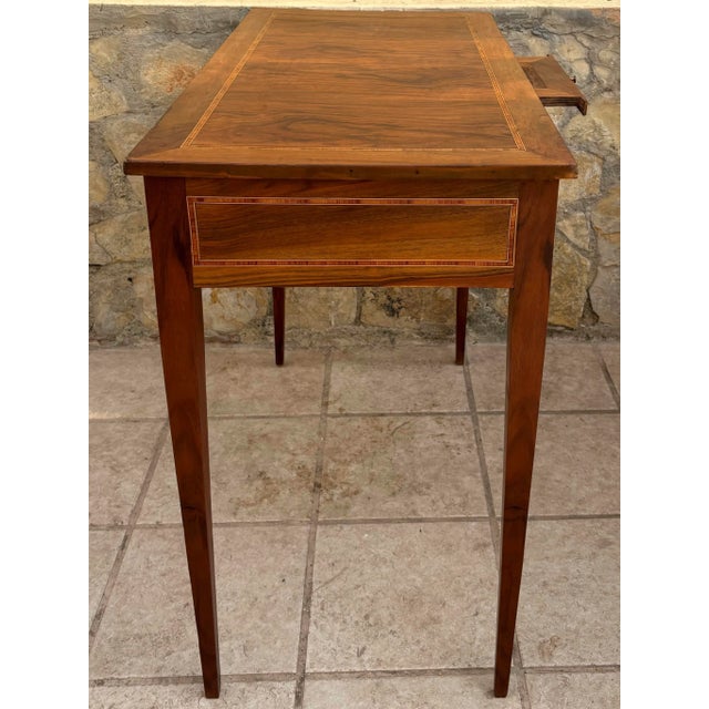 Wood Antique French Victorian Ladies Desk, 1860 For Sale - Image 7 of 12