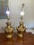Vintage Brass Ginger Jar Lamps With Brass Finials - A Pair. For Palm Beach Regency, Nautical & GrandMillennial Decor. See Pics! For Sale - Image 11 of 12