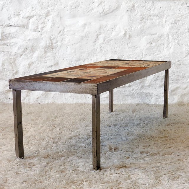 Vintage Ceramic Coffee Table by Roger Capron, France, 1970s For Sale - Image 10 of 13