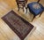 Vintage Persian Sarouk Accent Rug, Hand-Knotted Wool, Allover Floral Pattern, 2x4, Ivory & Navy For Sale - Image 11 of 13