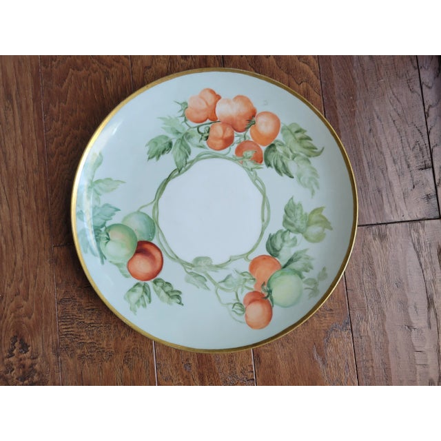 Haviland & Co. Antique Hand Painted Porcelain Plate For Sale - Image 4 of 7