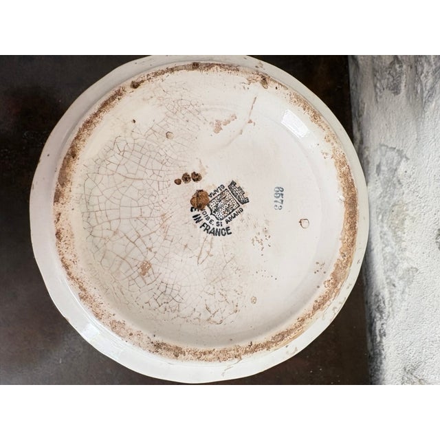 Antique French Art Deco Faience Pitcher, Saint-Amand-Les-Eaux, C. 1920s–30s For Sale - Image 9 of 10