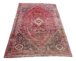 Large Antique Middle Eastern Qashqai Rug