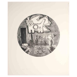 Gianpaolo Berto, Death in Venice, Etching, 1974 For Sale