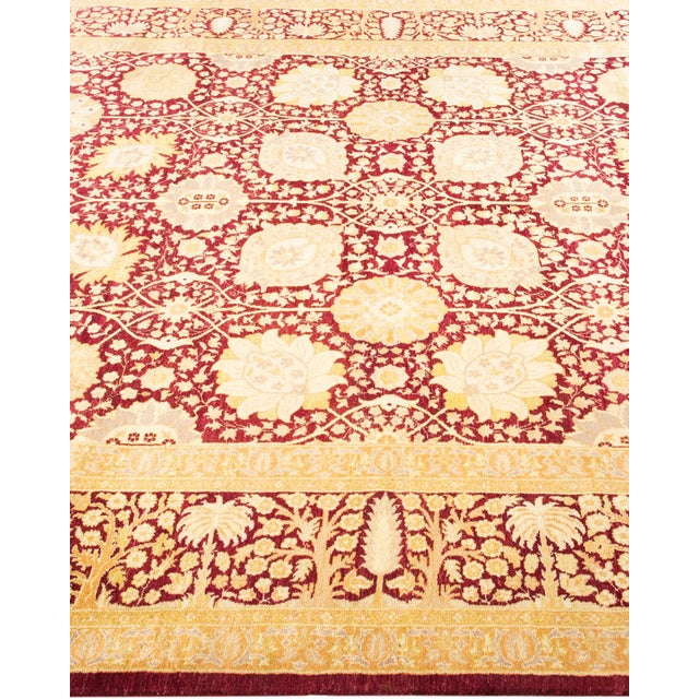 Solo Rugs Mogul, One-of-a-Kind Hand-Knotted Area Rug - Red, 6' 1" x 9' 1" For Sale - Image 4 of 8
