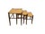 Vintage Mid Century Piazza Original Italian Set of 3 Rush Seat Nesting Stools/Tables, Attributed to Gio Ponti For Sale In Chicago - Image 6 of 17
