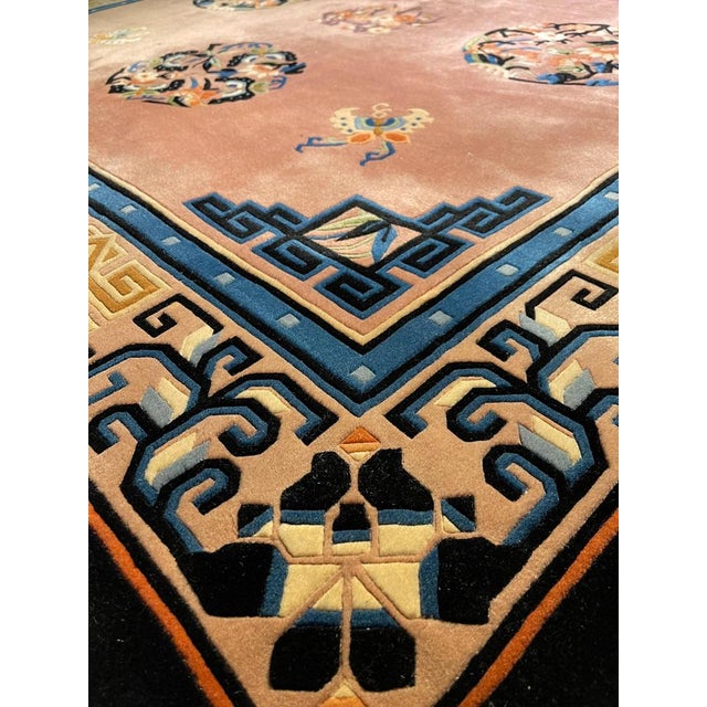 Textile Vintage Salon Rug, Late 20th Century For Sale - Image 7 of 12