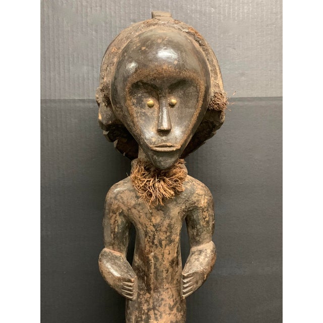 ITEM NAME: Large Fang Statue Gabon African Tribal Art Sculpture ORIGIN: Gabon AGES: Mid 20th Century MATERIALS: Wood...
