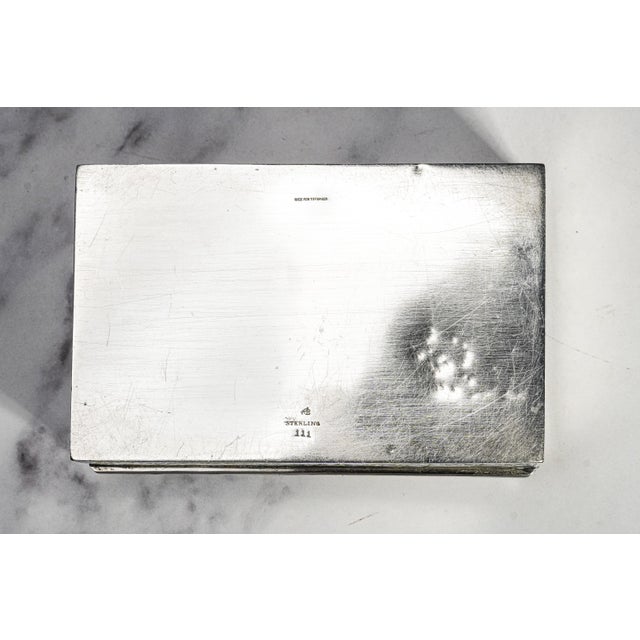Stunning Antique Tiffany & Co Sterling Silver Box Art Nouveau Engraved Presentation Box Nyc New York History Luxury Home Decor For Sale - Image 14 of 16